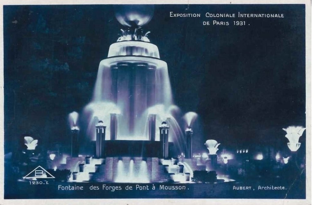 Exposition coloniale internationale - paris 1931 - Fonaine des forges de pont à mousson.jpg