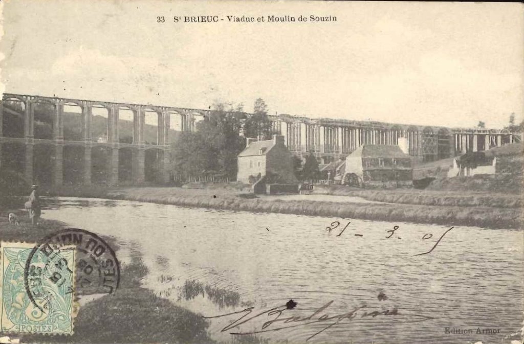 33 - Saint Brieuc - Viaduc et moulin de Souzin.jpg