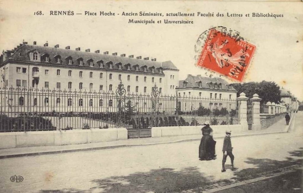 168 - Rennes - Place hoche - Ancien séminaire, actuellement Faculté des lettres....jpg