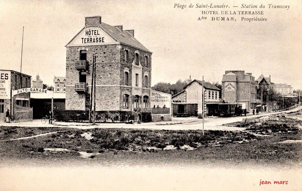 Saint-Lunaire - Station du Tramway - Hôtel de la Terrasse (Alexandre Dumas, propriétaire).jpg