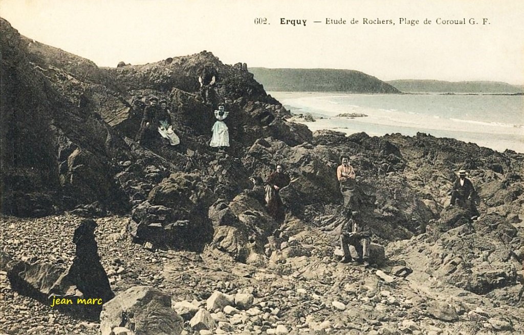 Erquy – Étude de Rochers, Plage de Coroual.jpg