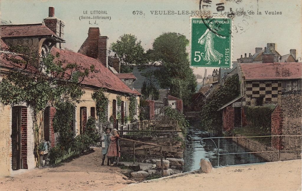 76 - VEULES-LES-ROSES - 678 coul. - Les bords de la Veules - L..J. - 05-12-24.jpg