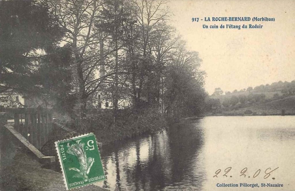 917 - La Roche Bernard - Un coin de l'étang du Rodoir.jpg
