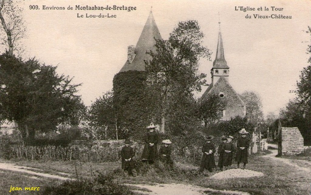 Le Lou-du-Lac - L'Église et la Tour du Vieux Château.jpg