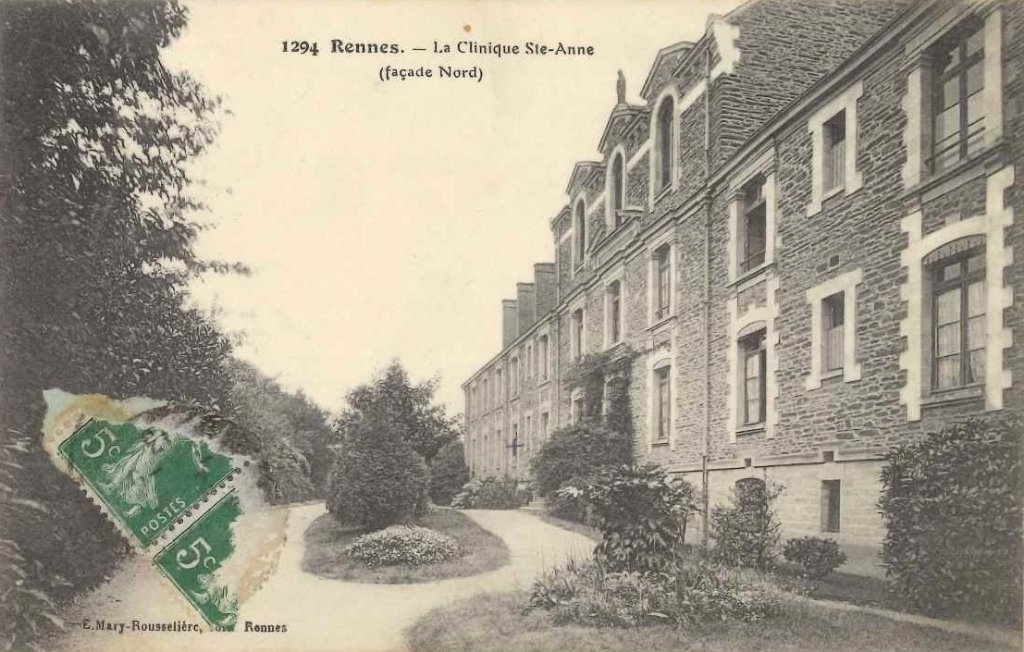 1294 - Rennes - La clinique Ste Anne (façade Nord).jpg