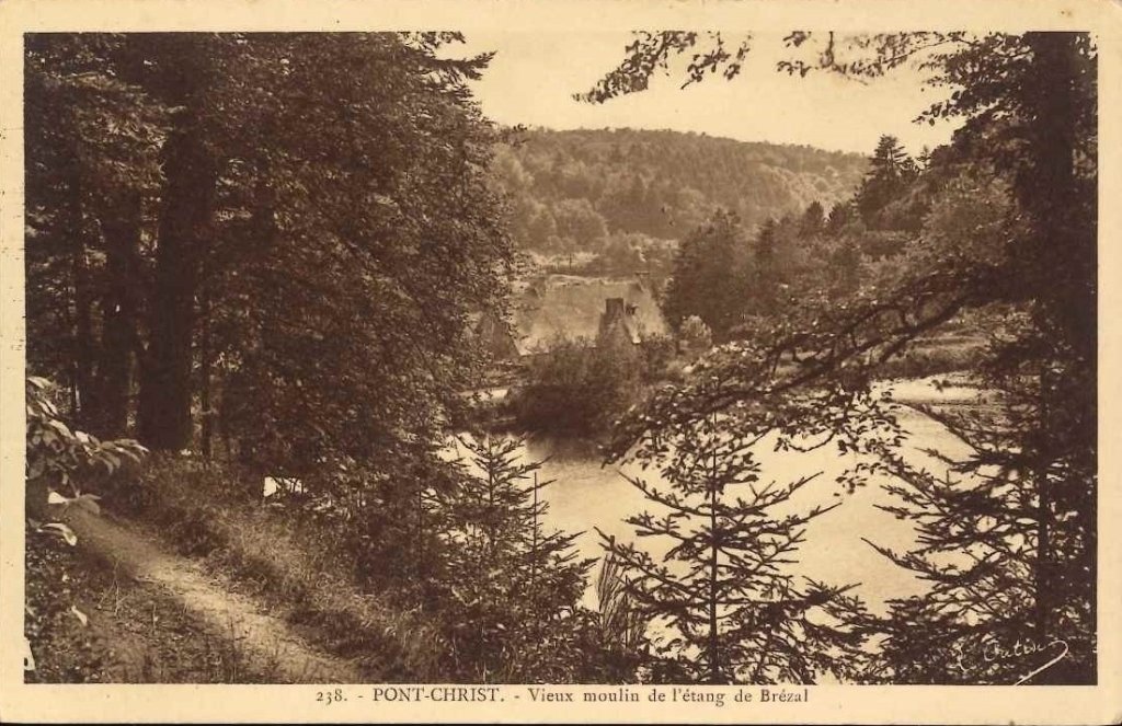 238 - Pont Christ - vieux moulin de l'étang de Brézal.jpg
