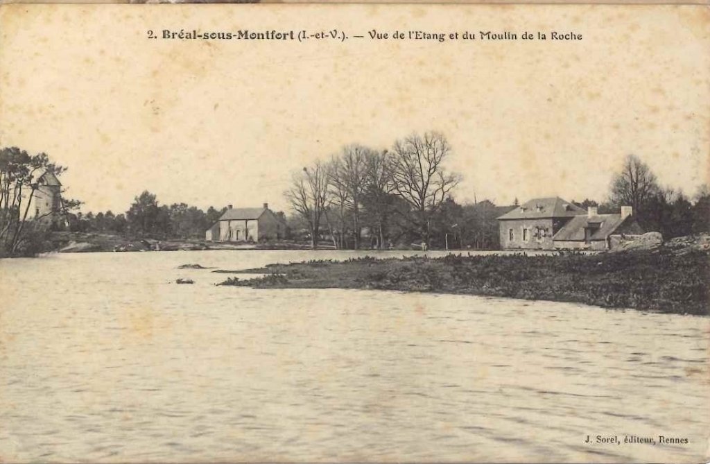 2 - Bréal sous montfort - Vue de l'étang et du moulin de la roche.jpg