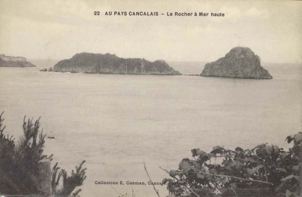 22 - Au pays cancalais - Le rochers à mer haute.jpg