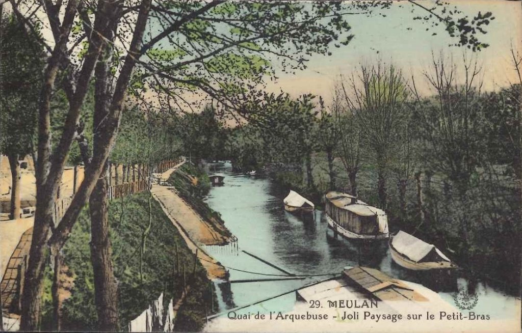 29 - Meulan - Quai de L'Arquebuse - Joli paysage sur le Petit-Bras.jpg