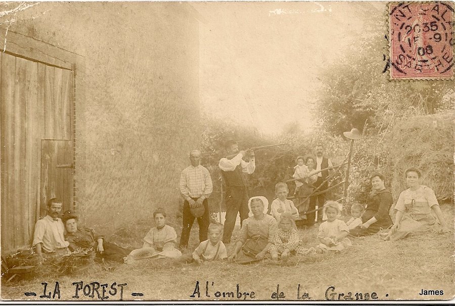 dos non séparé voyagée le 15 09 1908