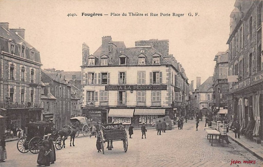 Fougères - Place du Théâtre et Rue Porte Roger.jpg