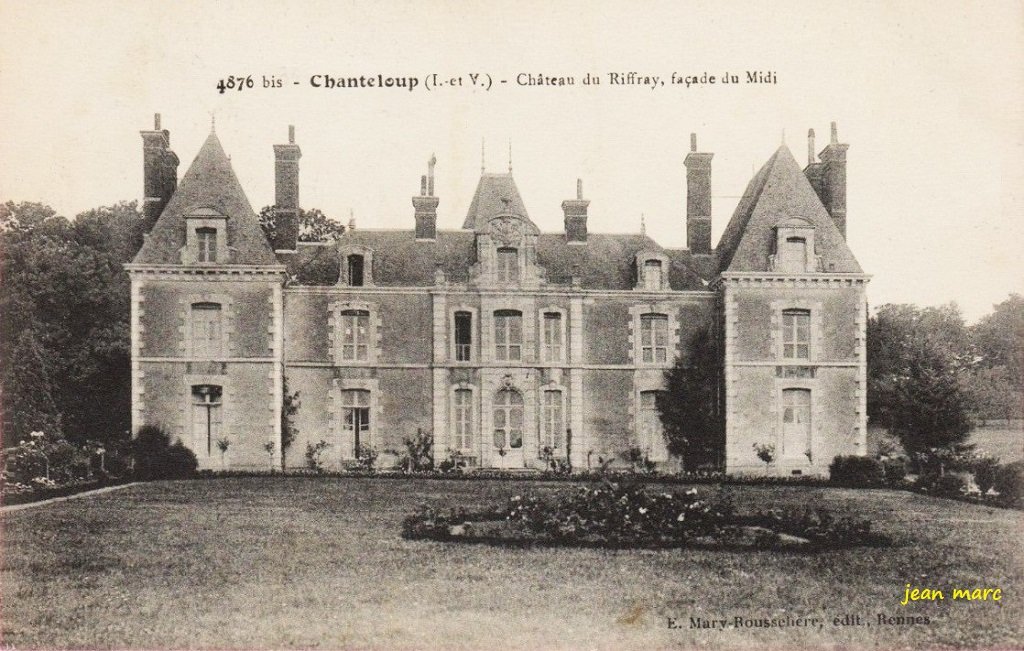 Chanteloup - Château du Riffray - Façade du midi.jpg