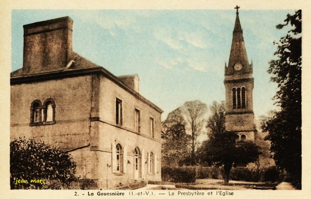 La Gouesnière - Le Presbytère et l'Église.jpg