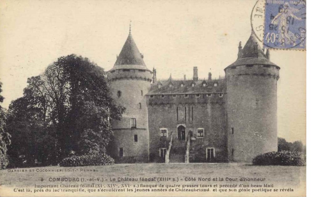 9 - Combourg - Le château féodal - côté nord et la cour d'honneur.jpg