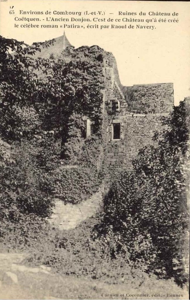 65 - Environs de Combourg - Ruines du château de Coëtquen - L'ancien donjon.jpg