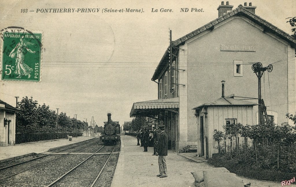 77-Ponthierry-Pringy - La gare - 103 ND Phot.jpg