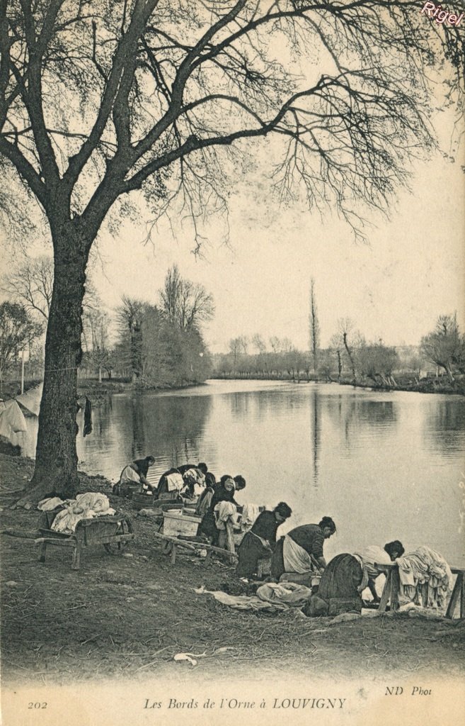 14-Louvigny - Les Bords de l'Orne - Laveuses - 202 ND Phot.jpg