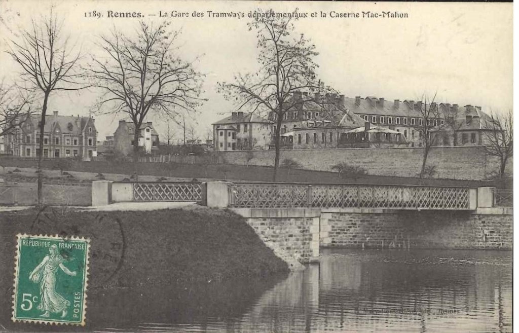 1189 - Rennes - La gare des tramways départementaux et la caserne Mac Mahon.jpg