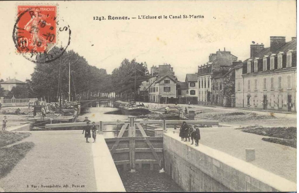 1242 - Rennes - L'écluse et le canal St-Martin.jpg