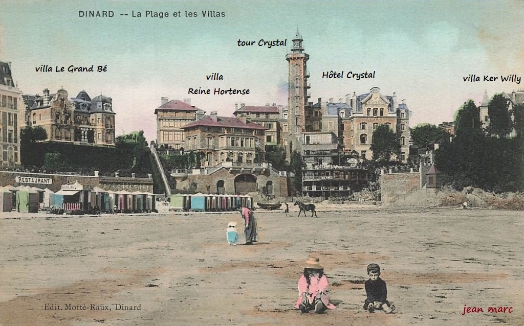 Dinard - La Plage et les Villas (identification des villas).jpg
