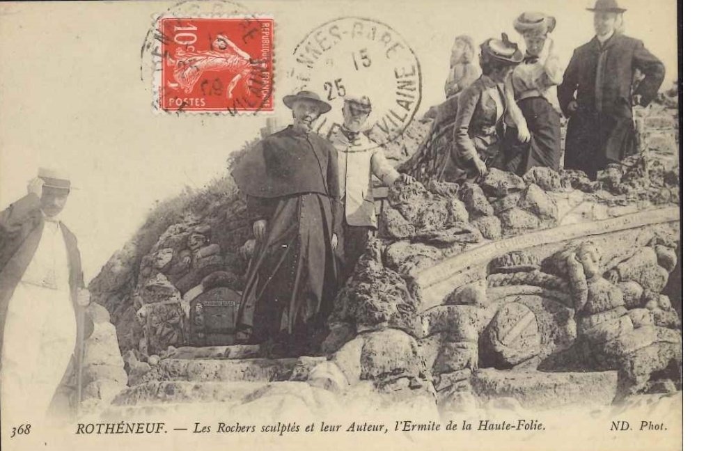 368 - Rothéneuf - Les rochers sculptés et leur auteur, l'ermite de la haute folie.jpg