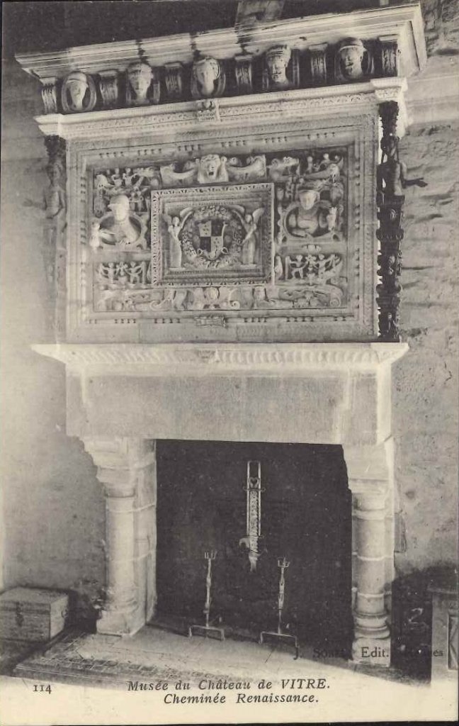 114 - Vitré - Musée du Château de Vitré - Cheminée Renaissance.jpg
