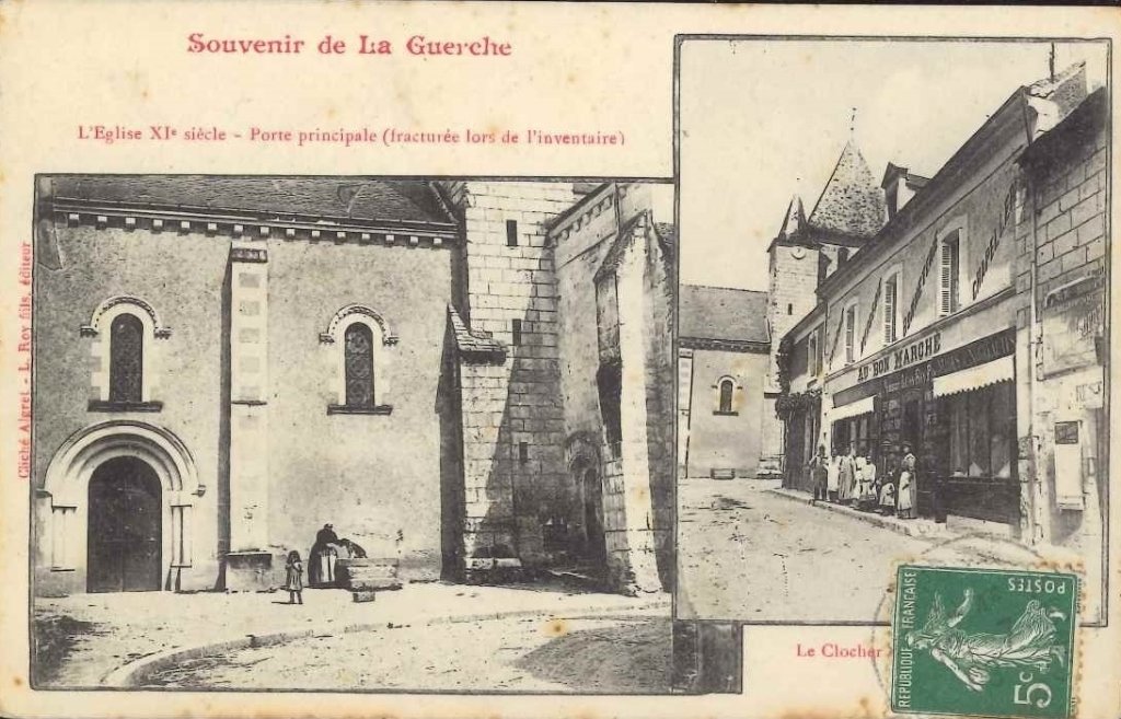 Souvenir de la Guerche - L'église - Porte principale.jpg