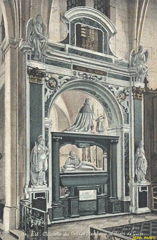 Eu - Chapelle du Collège, tombeau d'Henri de Guise.jpg