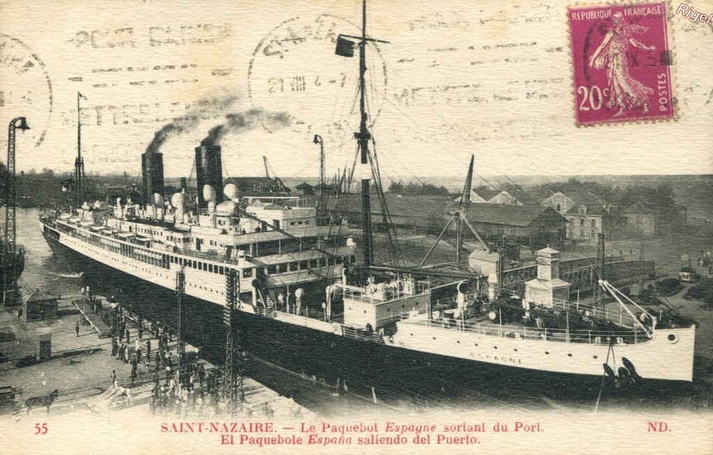 44-St-Nazaire - Paquebot Espagne - 55 ND.jpg